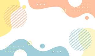 多彩几何波浪背景图案