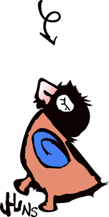 卡通小鸟俏皮姿态