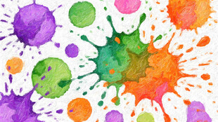 多彩水彩泼墨艺术图案