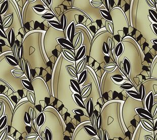 复古植物花纹图案设计