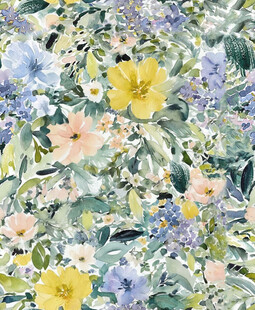 扎染 水彩花 数码