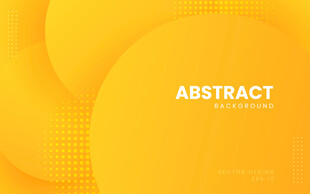 抽象黄色几何矢量背景图案
