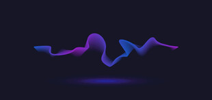 炫彩动态波形矢量图案