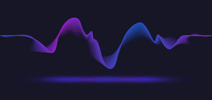 动感渐变波形矢量图案