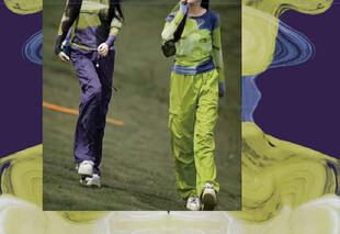 蓝绿黄扎染图案背景