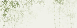 新中式灯箱水墨竹子背景墙