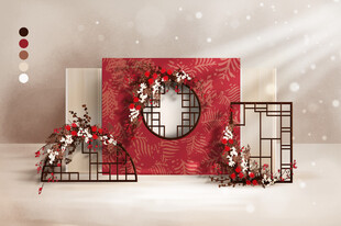 中式婚礼场景布置装饰