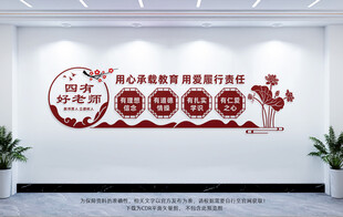 四有好老师文化墙