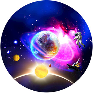 圆形星空