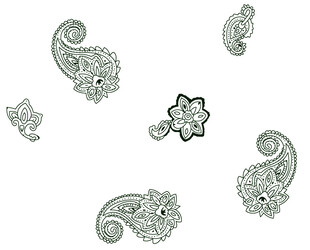 佩斯利花纹图案设计元素