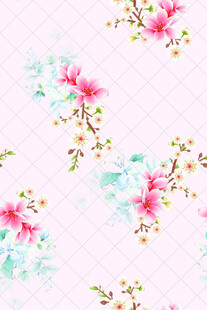 水彩花卉图案背景