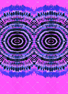 梦幻紫色对称几何图案