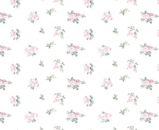 白底粉色花卉