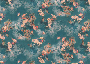 复古花卉图案纹理背景