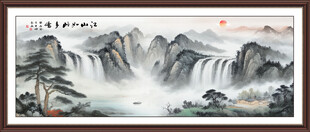 大厅山水画