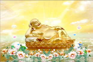 笑口常开弥勒佛