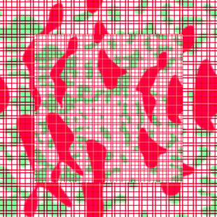 红绿格子背景红色图案
