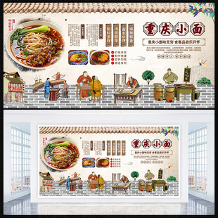 重庆小面展板