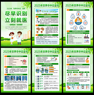 2025年世界卒中日展板