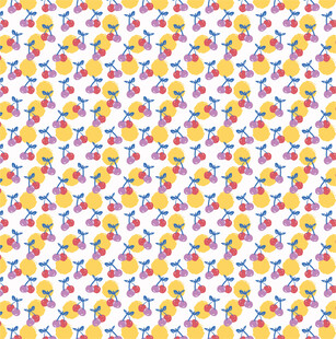 多彩卡通图案背景纹理
