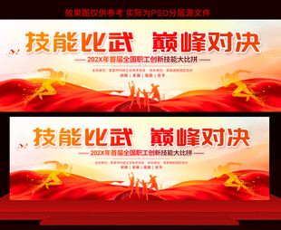 技能比赛展板