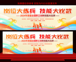 技能比赛展板