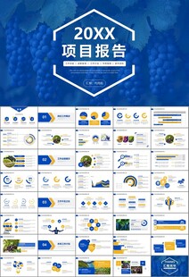 葡萄庄园新疆葡萄葡萄酒PPT