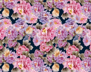 多彩花卉图案背景