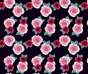 玫瑰花卉图案背景纹理