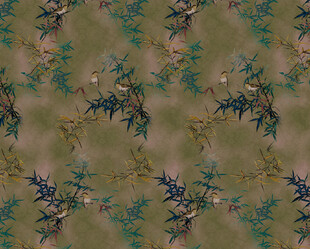 复古花卉图案纹理背景