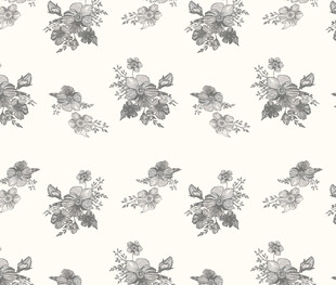 花卉黑白简约图案背景