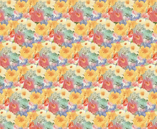 多彩花卉几何图案纹理