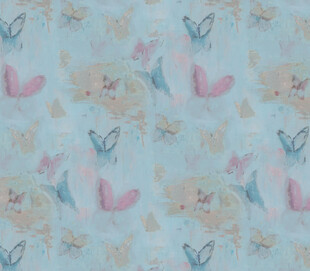 梦幻蝴蝶花卉图案背景