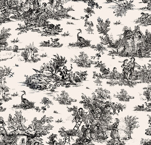 复古风田园风景图案