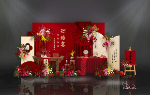红色婚礼 红色主题婚礼 红色系