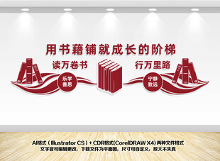 校园阅读文化墙