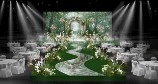 森系梦幻婚礼场地布置