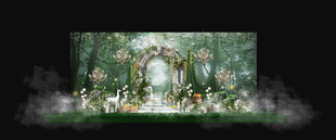 梦幻森林婚礼场景布置