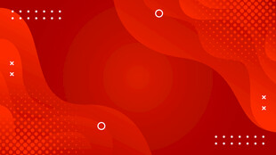 红色渐变抽象几何背景图