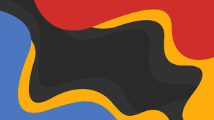 抽象多彩几何色块图案