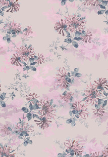 粉色花卉图案背景纹理