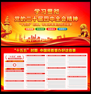 四中全会展板