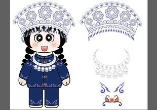 IP民族服饰卡通形象设计