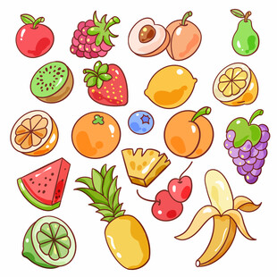 卡通水果集合