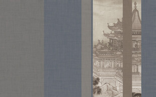 新中式阁楼复古背景墙