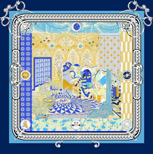 梦幻童话风方形图案设计