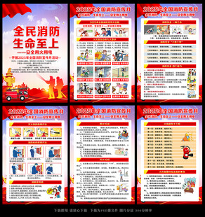 2025年全国消防宣传月海报
