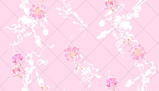 粉色花卉图案背景纹理