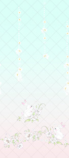 清新花卉底纹背景图