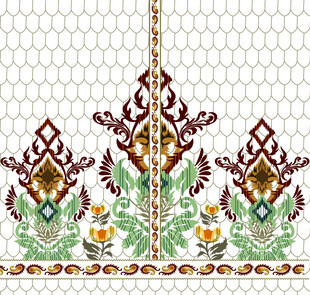 泰式传统花纹图案装饰